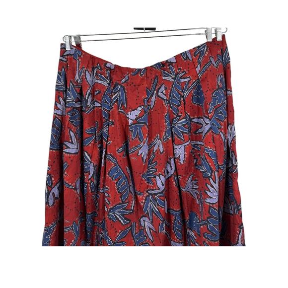 Nic + Zoe Autumn leaves maxi skirt red size 3X - Picture 4 of 8